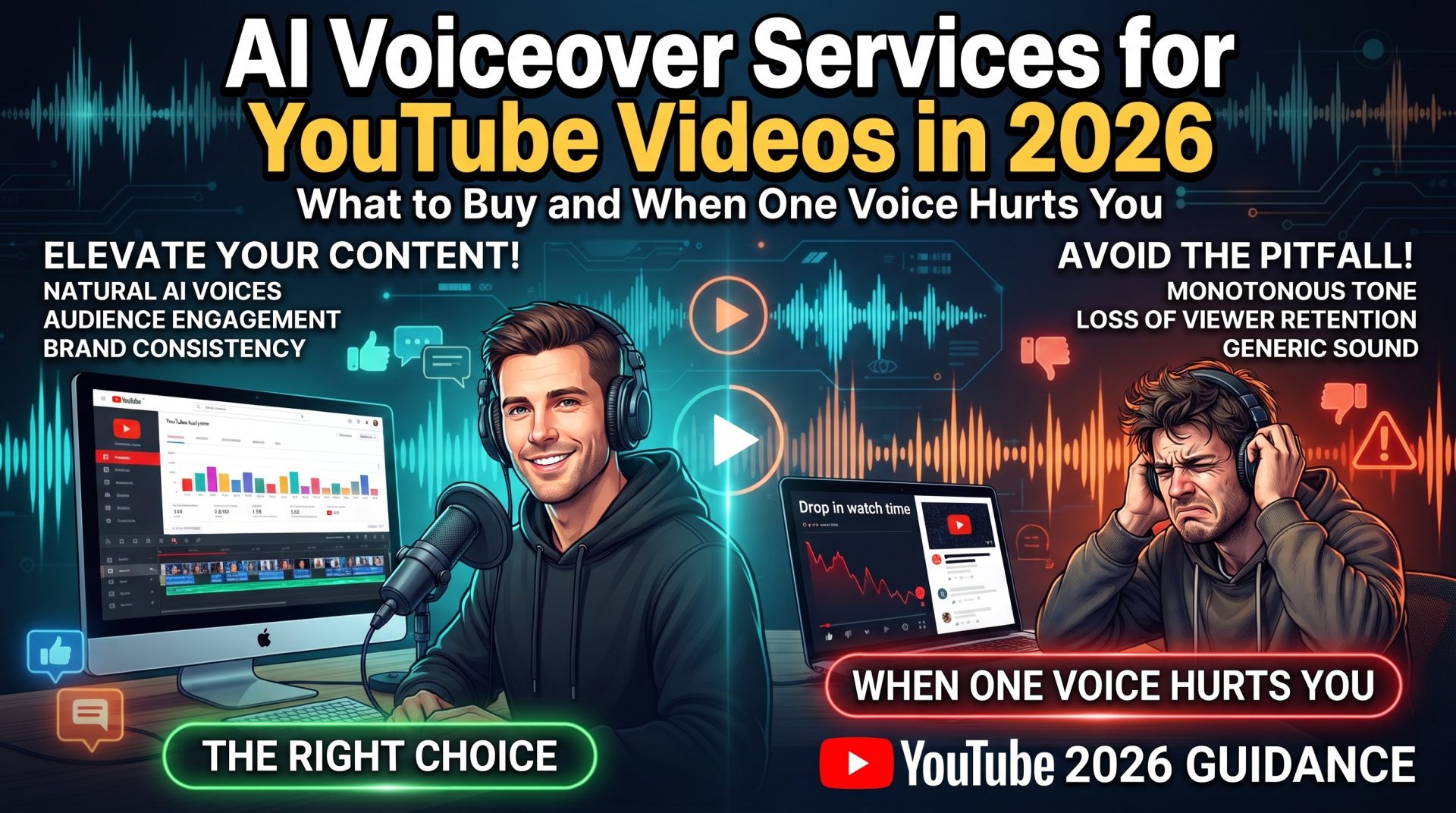 AI Voiceover Services for YouTube Videos in 2026: What to Buy and When One Voice Hurts You