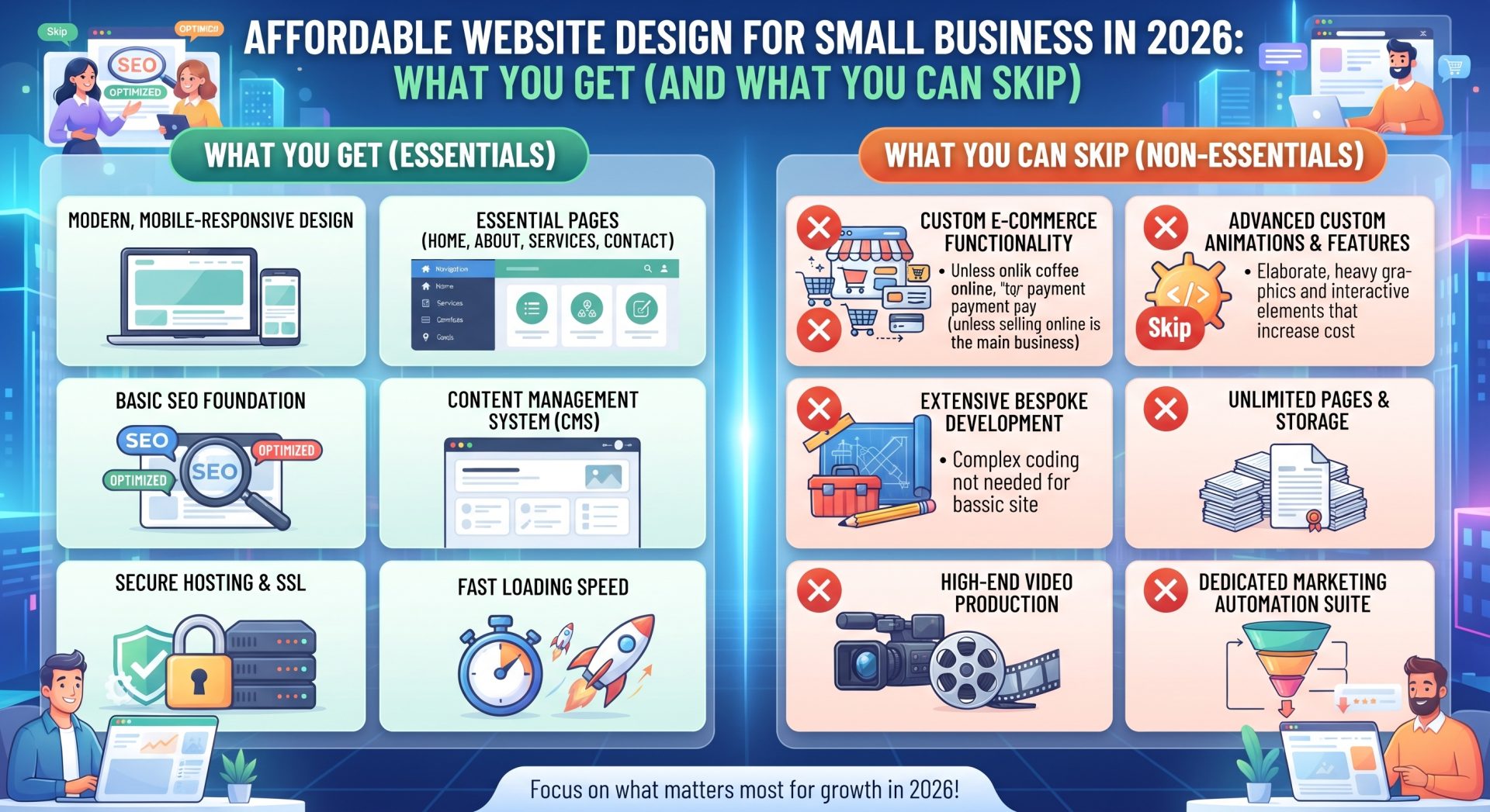 Affordable Website Design for Small Business in 2026: What You Get (and What You Can Skip)