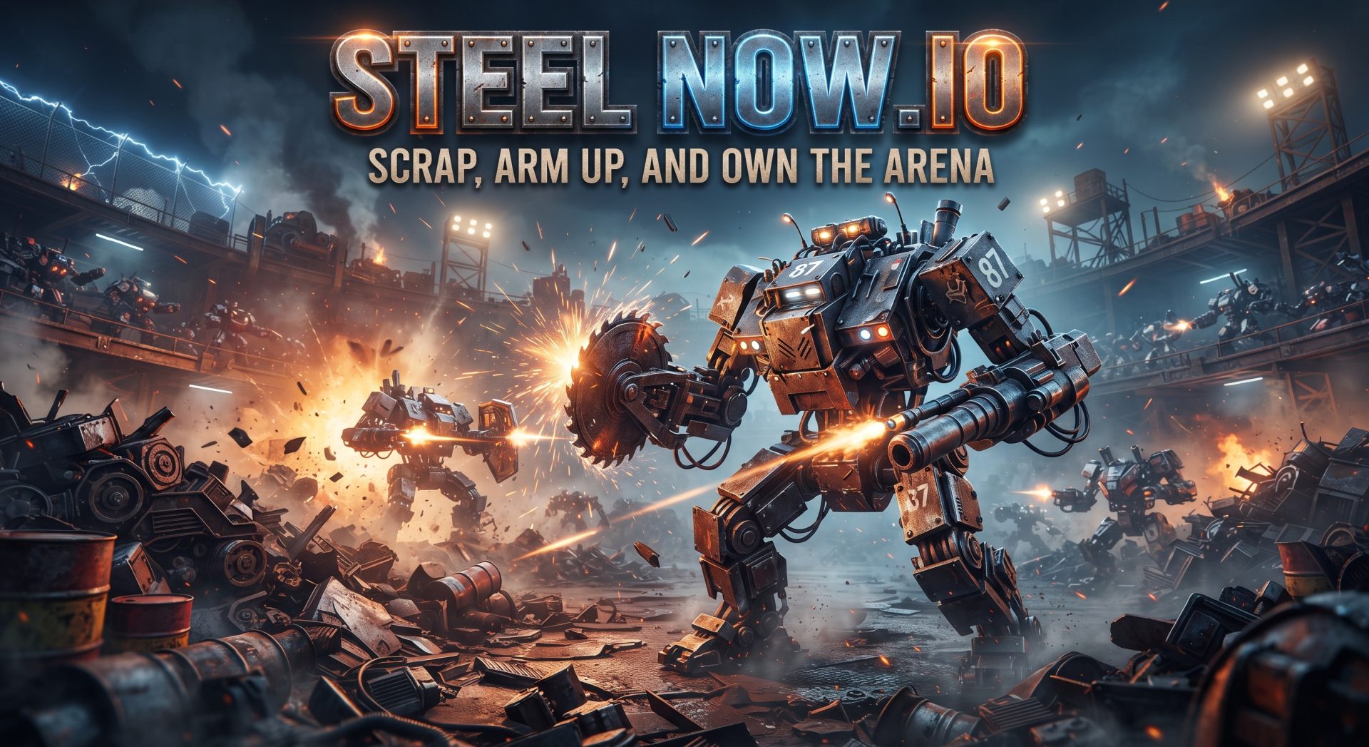 Steel Now.IO: Scrap, Arm Up, and Own the Arena