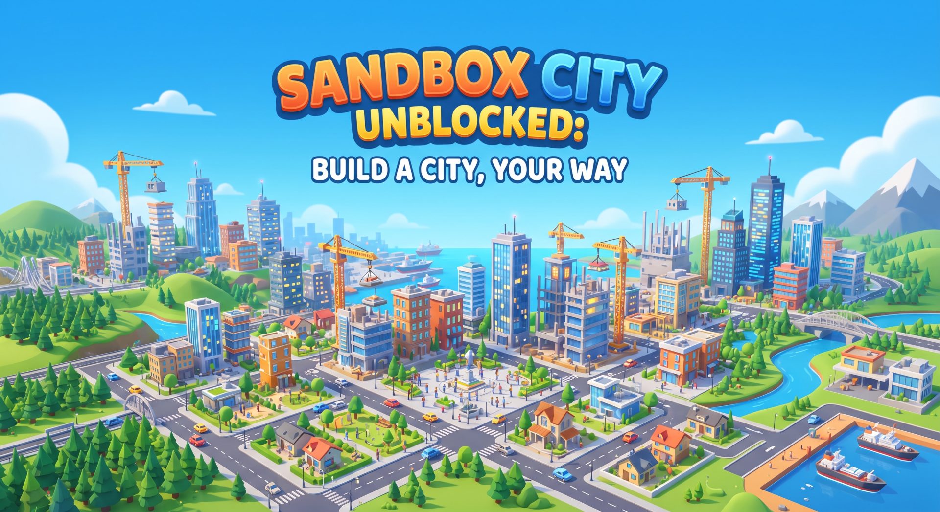 Sandbox City Unblocked: Build a City, Your Way