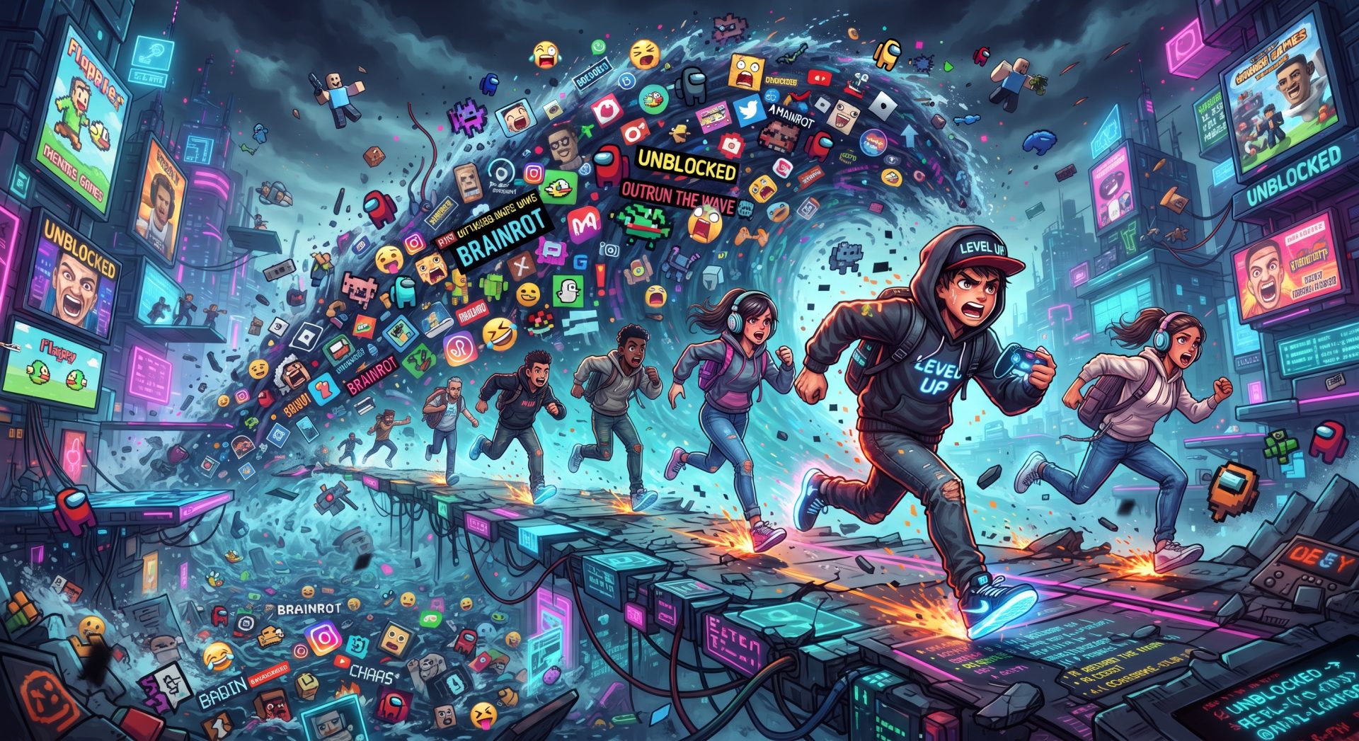 Escape Tsunami for Brainrots Unblocked: Outrun the Wave