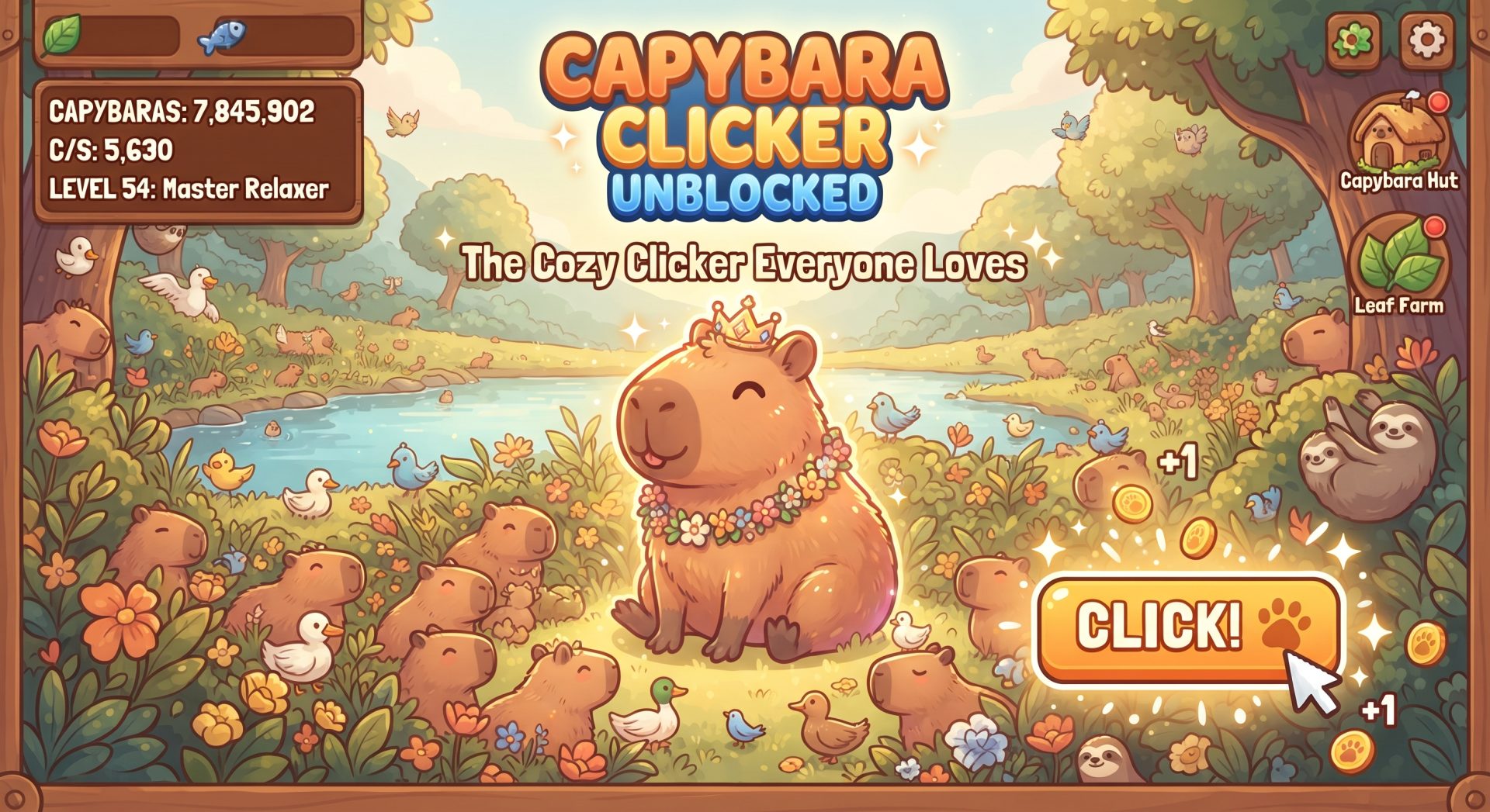 Capybara Clicker Unblocked: The Cozy Clicker Everyone Loves